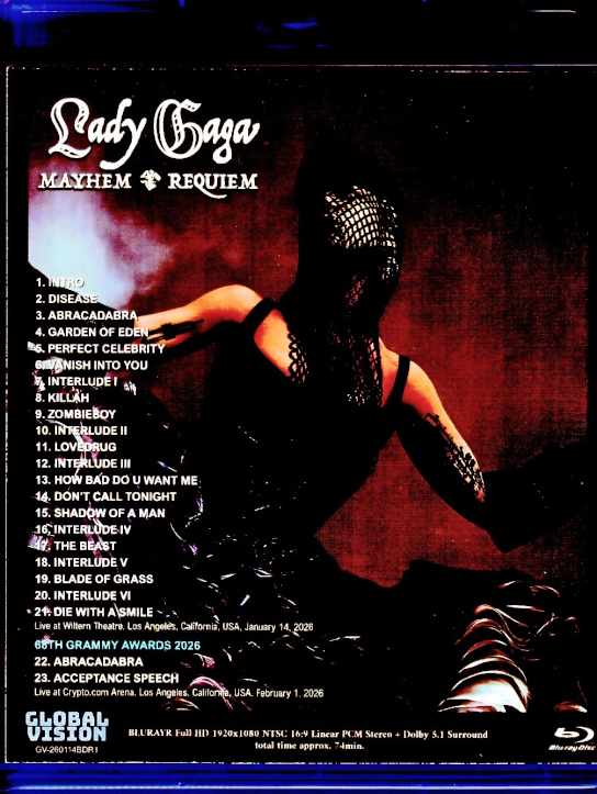 Lady Gaga レディー・ガガ/CA,USA 01.14.2026 Multi-Cam Edition