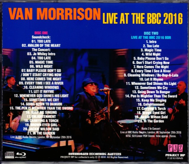 Van Morrison ヴァン・モリソン/London,UK 2016