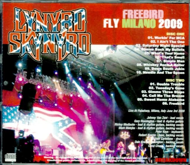Lynyrd Skynyrd レーナード・スキナード/Italy 2009