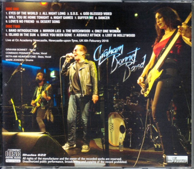 Graham Bonnet Band グラハム・ボネット/UK 2016