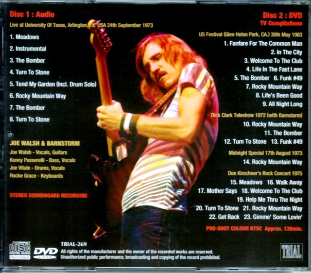 Joe Walsh ジョーウォルシュ/Texas,USA 1973 & more