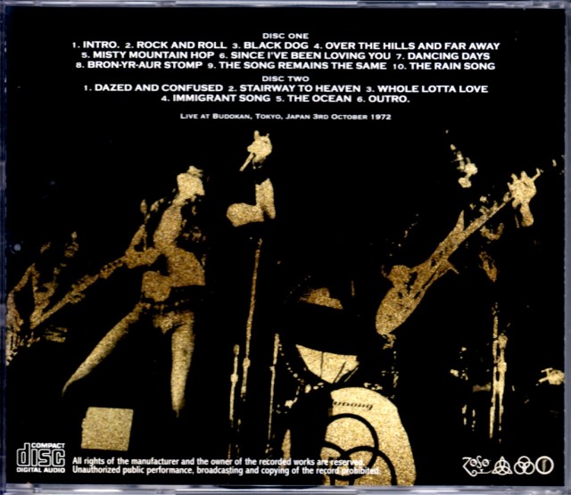 【コレクターズアイテム】 レッド・ツェッペリン1972年 日本公演 パンフレット LED ZEPPELIN レッド・ツェッペリン 来日 コンサート パンフレット