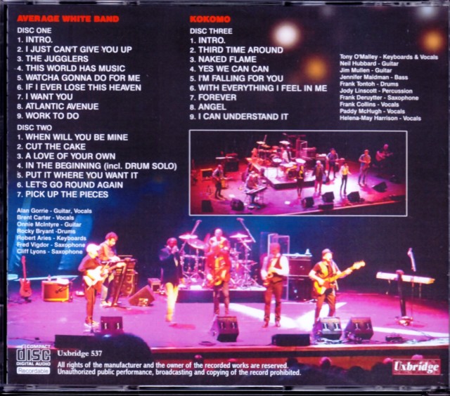 Average White Band アヴェレージ・ホワイト・バンド/UK 2015