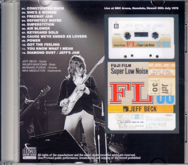 シェイプス・オブ・シングス / ジェフ・ベック JEFF BECK Jeff Beck ジェフ・ベック/Aichi,Japan 1975