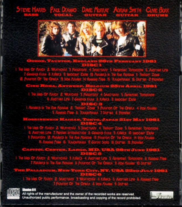 Iron Maiden アイアン・メイデン/World Tour 1981