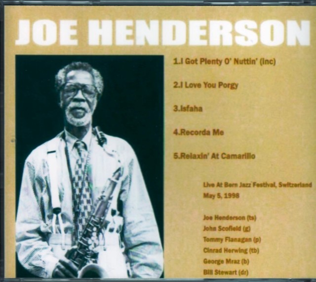 Joe Henderson ジョー・ヘンダーソン/Switzerland 1998