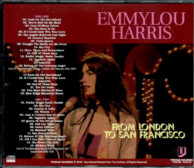 Emmylou Harris エミルー・ハリス/London,UK 1976 & more