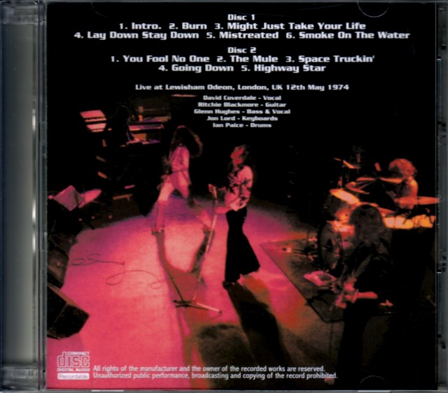 Deep Purple ディープ・パープル/London,UK 1974