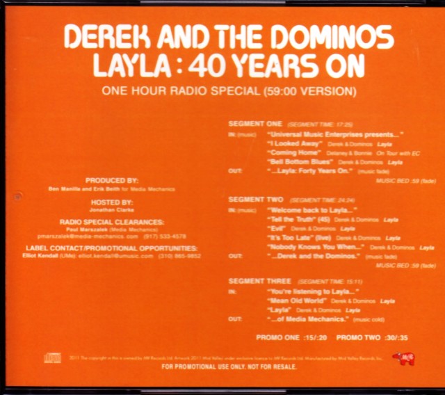 Derek and the Dominos デレク・アンド・ザ・ドミノス/One Hour Radio