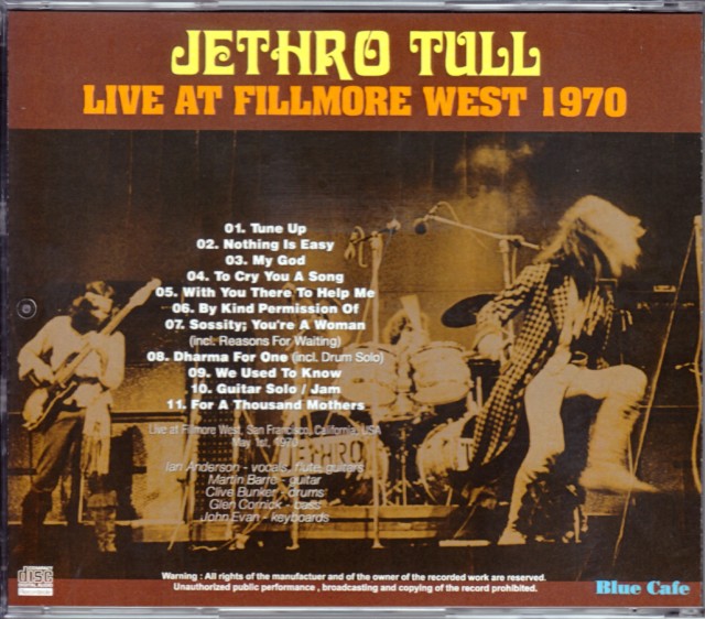 Jethro Tull ジェスロ・タル/California,USA 1970