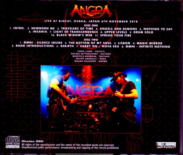 ANGRA,新品,アングラ,直筆サイン入りCD,パワーメタル ANGRA,新品,アングラ,直筆サイン入りCD,パワーメタル