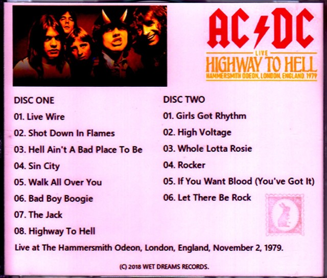 AC/DC エイシー・ディーシー/London,UK 1979