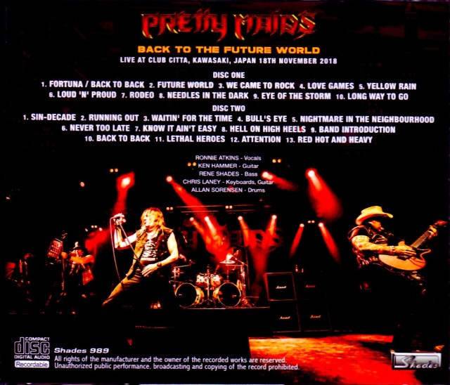 Pretty Maids プリティ・メイズ/Kanagawa,Japan 11.18.2018