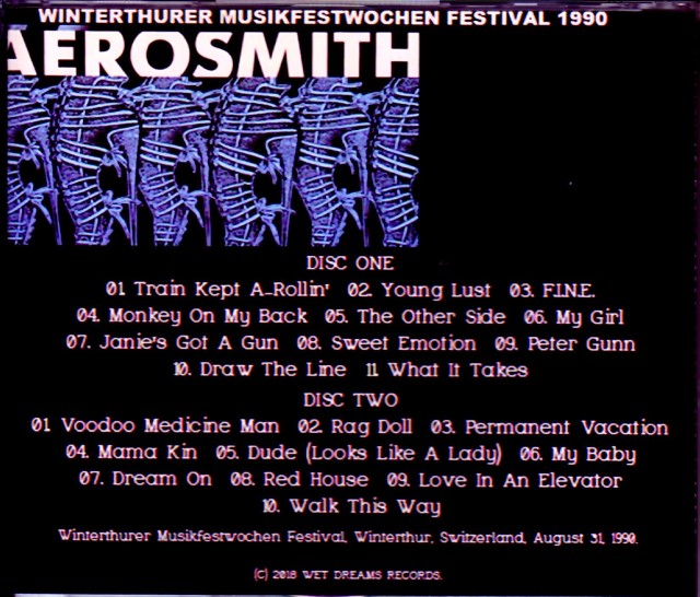 非売品★レア★新品タグ付き★AEROSMITH エアロスミス ショルダー バッグ AEROSMITH エアロスミス バンド Tシャツ PUMP TOUR 1990 買取