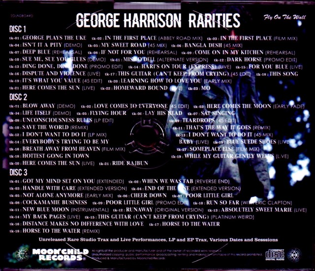 George Harrison ジョージ・ハリソン/Unreleased Rare Studio