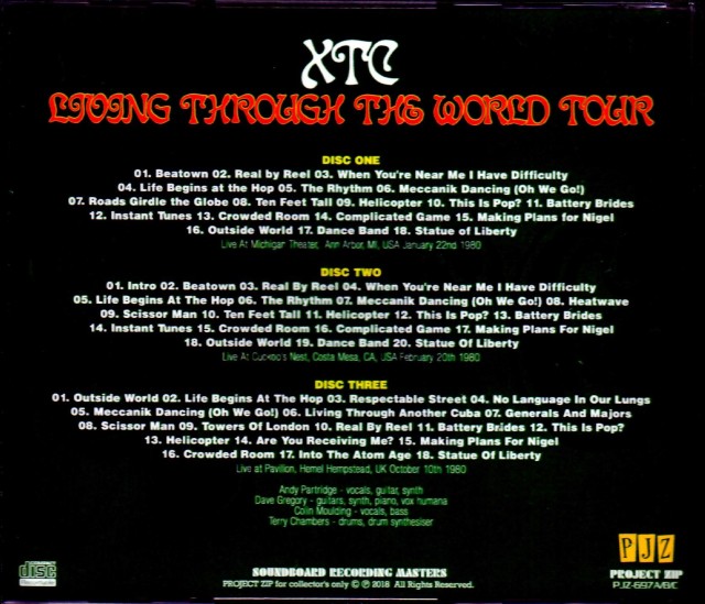 XTC エックスティーシー/Live Collection from 1980 Your