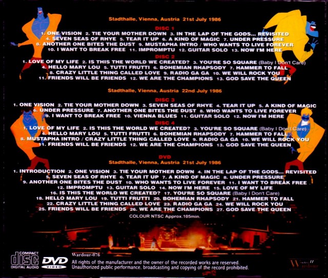 クィーン Queen クィーン/Austria 1986 2 Days Complete