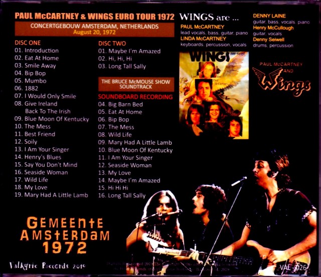 Paul McCartney,Wings ポール・マッカートニー ウイングス/Netherlands