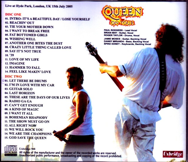 QUEEN／クイーン+ポール・ロジャース LP Queen,Paul Rodgers クィーン ポール・ロジャース/London,UK