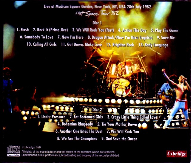 Queen クィーン/NY,USA 7.28.1982