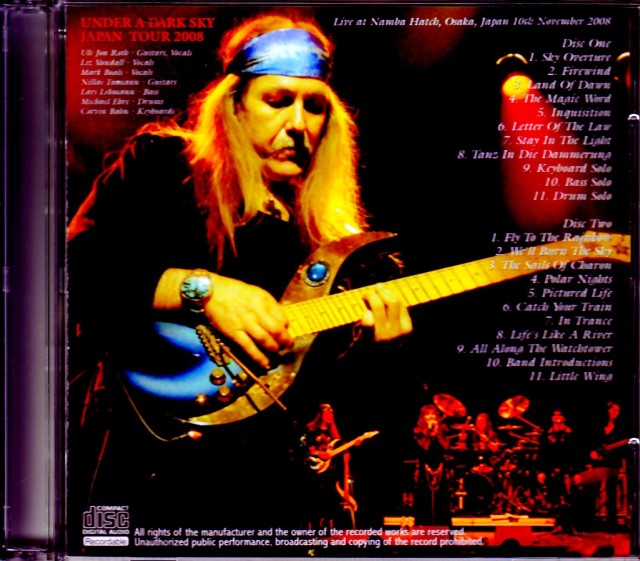 Uli Jon Roth ウリ・ジョン・ロート/Osaka,Japan 2008