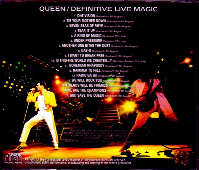 Queen クィーン/Knebworth,UK 1986 Remaster