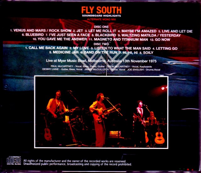 Paul McCartney,Wings ポール・マッカートニー ウイングス/Australia