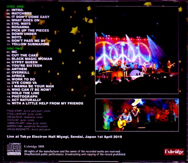 Ringo Starr and His All Starr Band リンゴ・スター/Miyagi