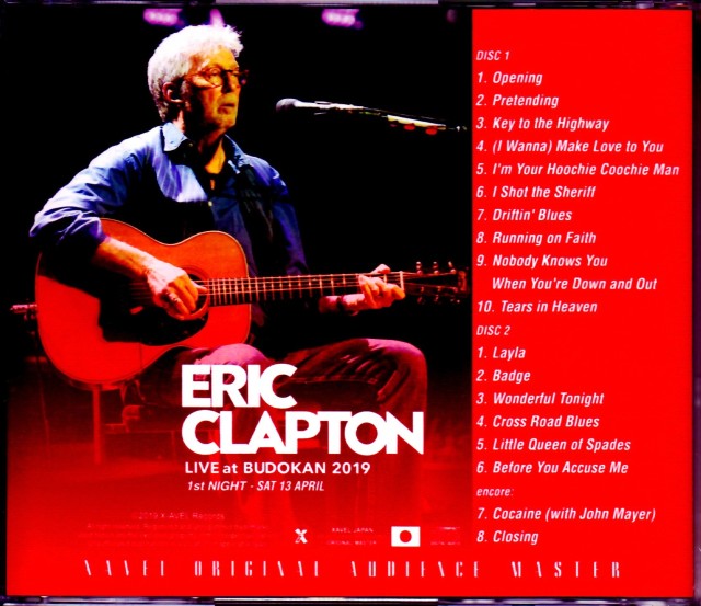 Eric Clapton エリック・クラプトン/Tokyo,Japan 4.13.2019