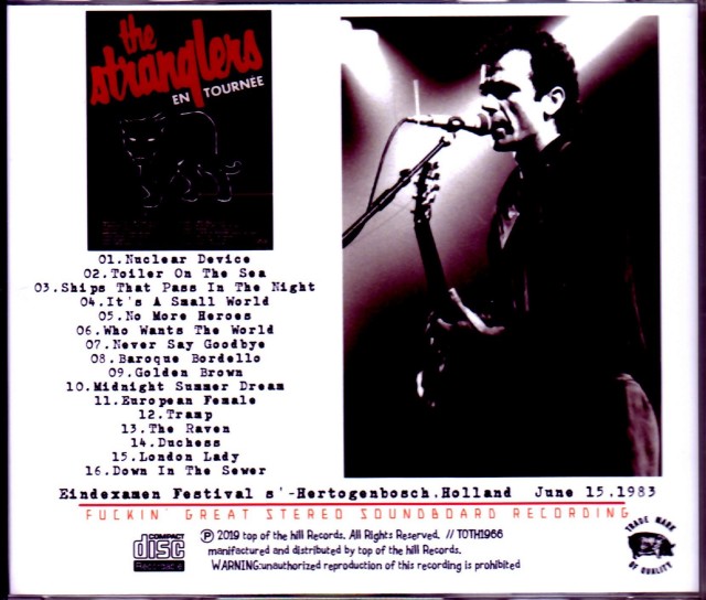 Stranglers ストラングラーズ/Holland 1983
