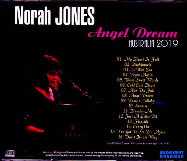 Norah Jones ノラ・ジョーンズ/Australia 2019