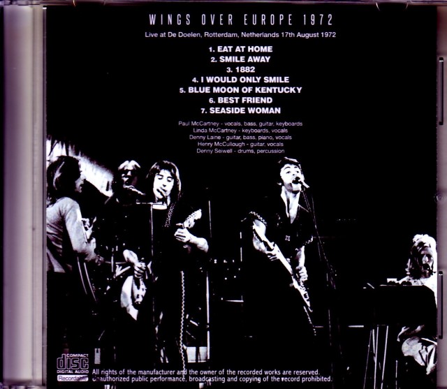Paul McCartney,Wings ポール・マッカートニー ウイングス/Netherlands