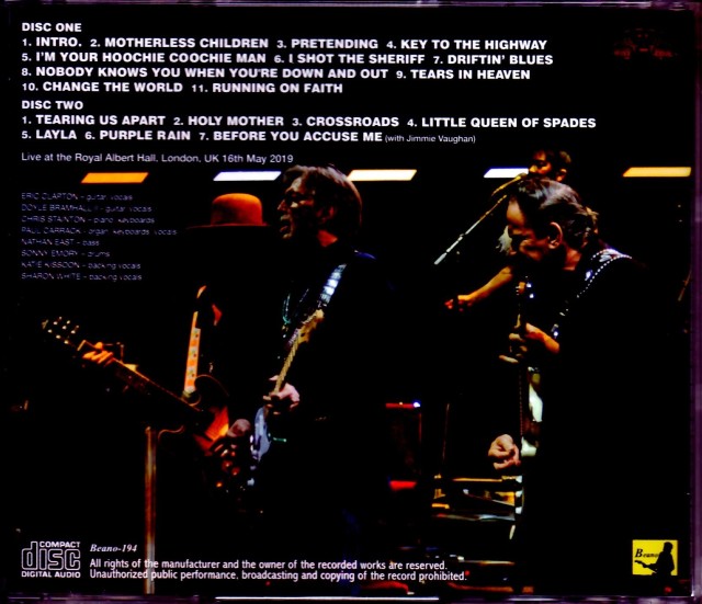 エリック クラプトン ERIC CLAPTON パンフレット ４点 エリッククラプトン パンフレット 4点