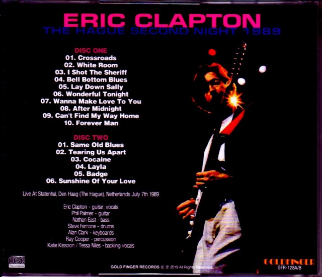 Eric Clapton エリック・クラプトン/Netherlands 1989