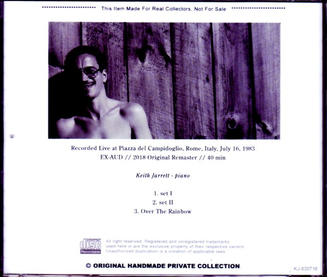 Keith Jarrett キース・ジャレット/Italy 1983
