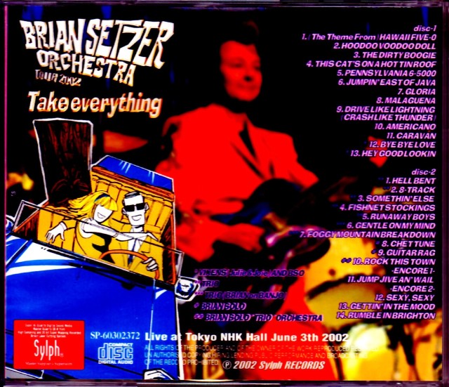 Brian Setzer Orchestra ブライアン・セッツアー/Tokyo,Japan
