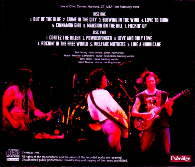 Neil Young & Crazy Horse ニール・ヤング/CT,USA 1991