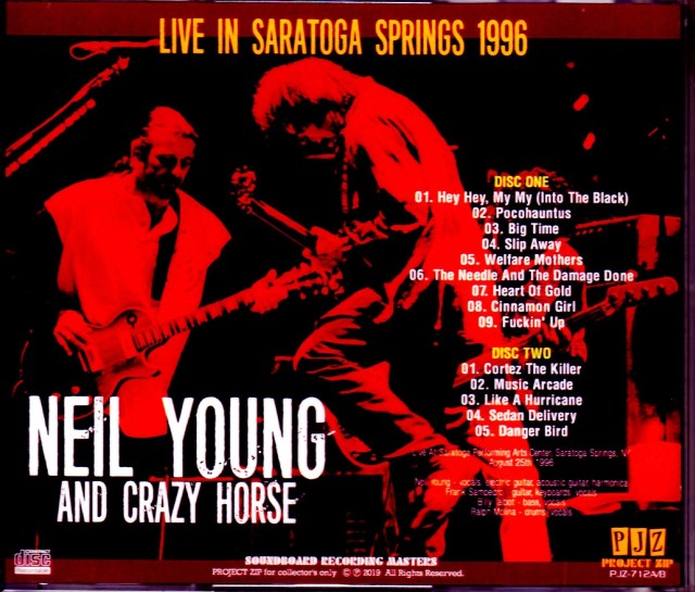Neil Young and Crazy Horse ニール・ヤング/NY,USA 1996