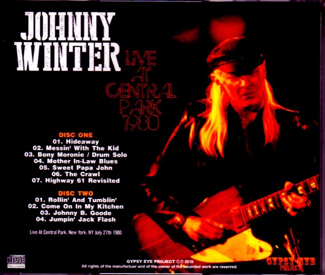 Johnny Winter ジョニー・ウィンター/NY,USA 1980