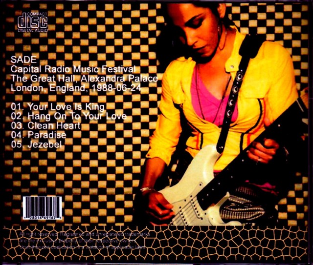 Sade シャーデー/London,UK 1988