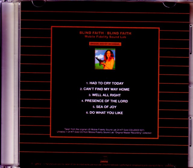 Blind Faith ブラインド・フェイス/Blind Faith Original US Mobile