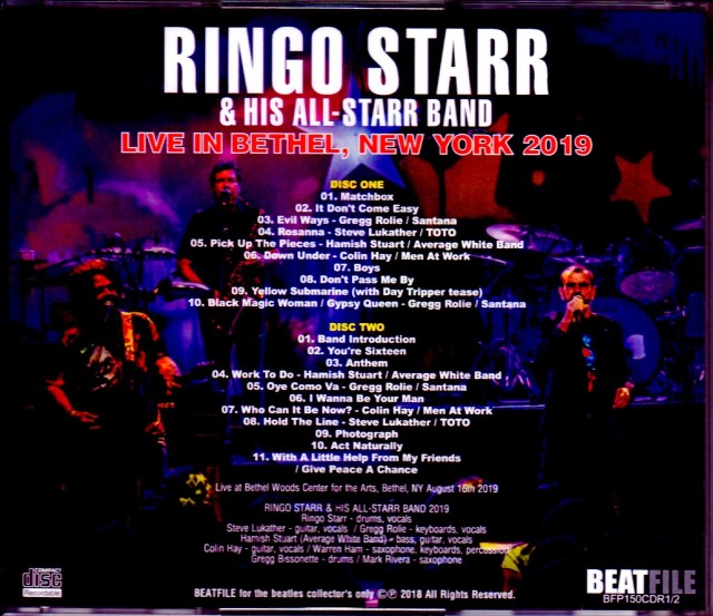 【廃盤 新品】リンゴ・スター&ヒズ・オールスター・バンド『ライヴ・フロム・モン… Amazon.co.jp: Ringo Starr & All-Starr Band: ミュージック
