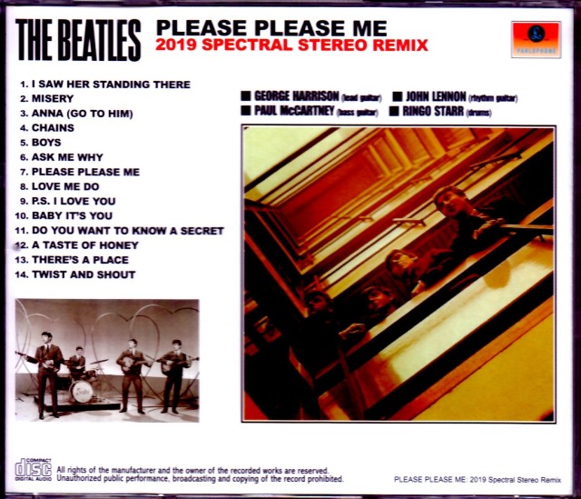 Beatles ビートルズ/Please Please Me 2019 Special Stereo Remix