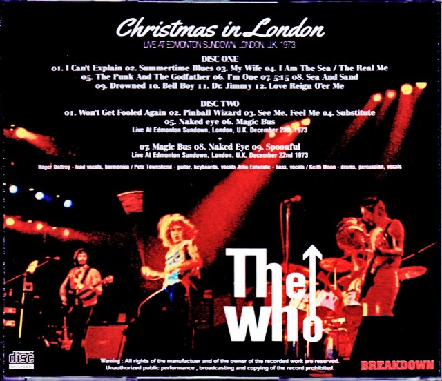 Who,The ザ・フー/London,UK 1973
