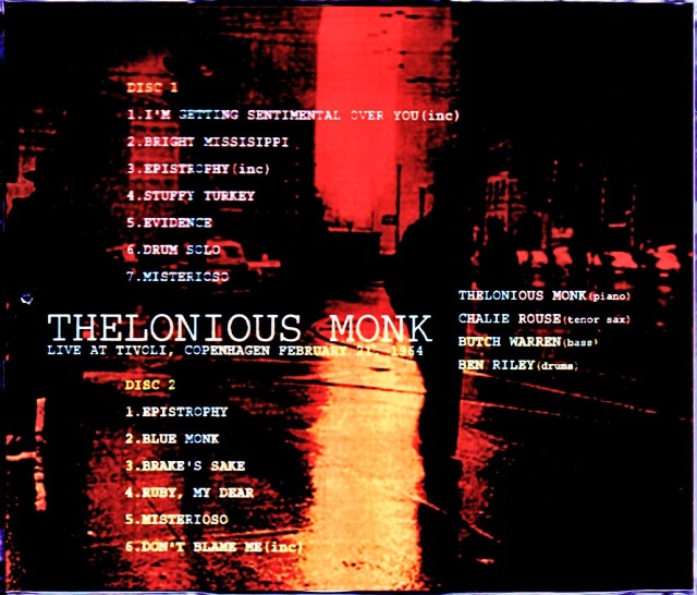 Thelonious Monk セロニアス・モンク/Denmark 1964