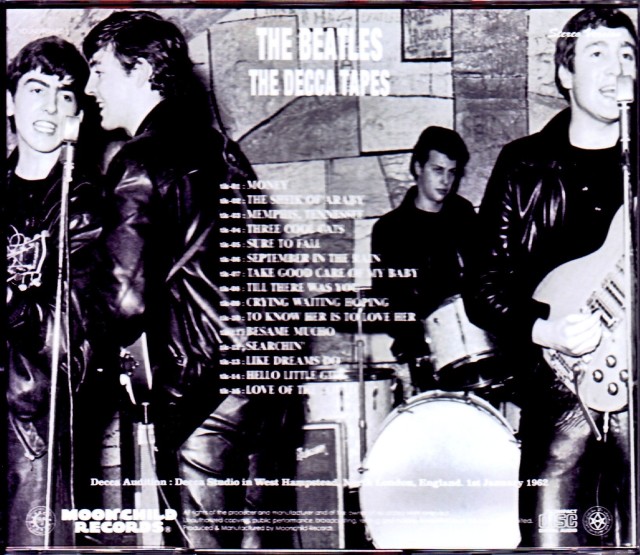 Beatles ビートルズ/Decca Studio London,UK 1962