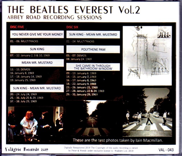 日本語·英語2冊セット BEATLES Recording sessions The Beatles Recording Sessions: The Official Abbey Road