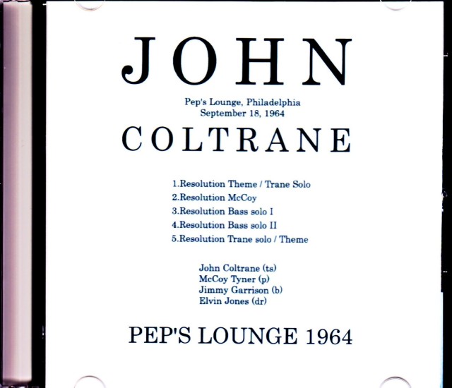 John Coltrane,McCoy Tyner,Elvin Jones ジョン・コルトレーン/PA,USA 1964