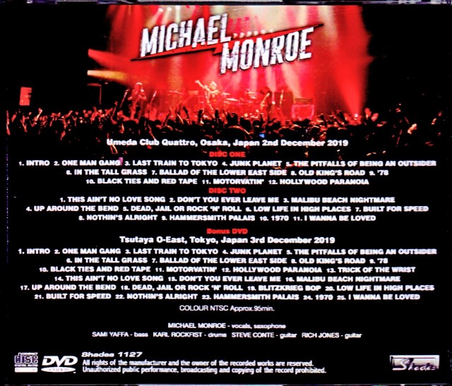 Michael Monroe '78 シングル レコード マイケル・モンロー Michael