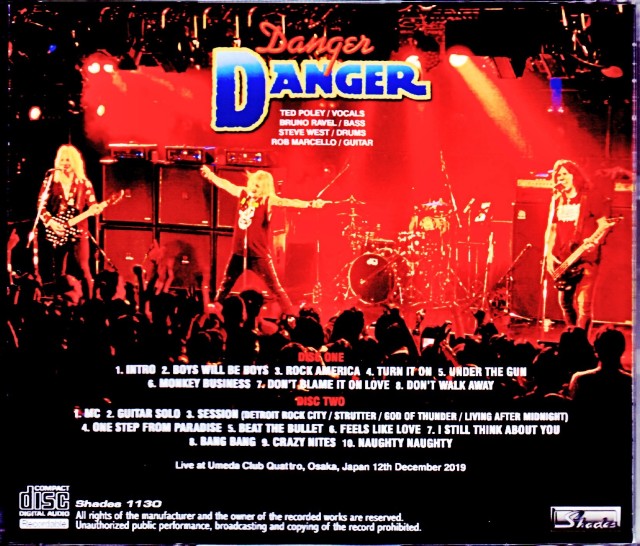 Danger Danger デンジャー・デンジャー/Osaka,Japan 2019